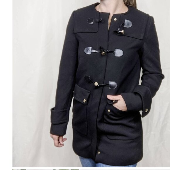 Zara Jackets & Blazers - Black Zara Toggle Coat size Medium